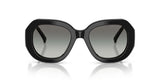 Giorgio Armani Round Sunglasses For Ladies In Black