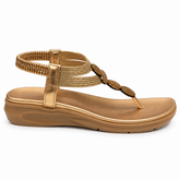 Savoy Ladies Sandal In Champagne