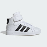 Adidas Boys Grand Court Mid Sneakers In White