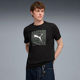 Puma Mens Black Graphic Box T-Shirt