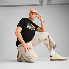 Puma Mens Graphics Box Tee Black