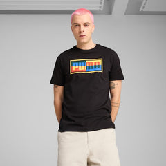 Puma Mens Graphics Box Tee Black