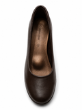 Green Cross Ladies Flat Slip-On Pump Shoe In Brown
