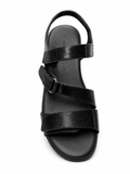 Green Cross Ladies Sandals In Black