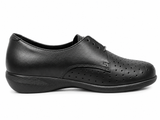 Green Cross Ladies Walker Shoes In Black