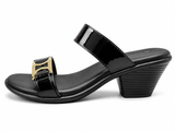 Green Cross Womens X2 Buckle Sandals In Black