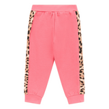 Guess Girls Printed Active Pants In Pink