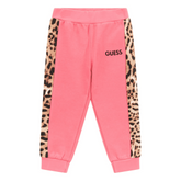 Guess Girls Printed Active Pants In Pink