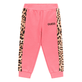 Guess Girls Printed Active Pants In Pink
