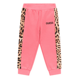 Guess Girls Printed Active Pants In Pink
