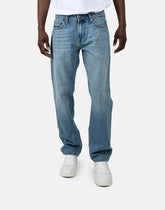 Guess Mens Slim Straight Jeans In Light Wash