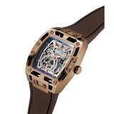 Guess Phoenix Mens Brownn Coffee Auto Watch