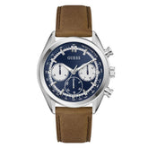 Guess Dawson Gents Brown Silver Multi Function