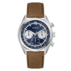 Guess Dawson Gents Brown Silver Multi Function