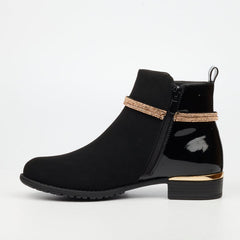 Miss Black Ladies Hadar 20 Boots In Black
