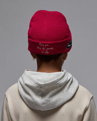 Jordan Boys Varsity Beanie in Red