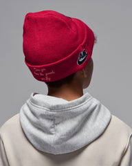 Jordan Boys Varsity Beanie in Red