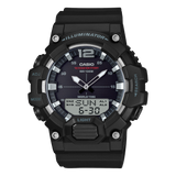 Casio Analogue & Digital Rubber Gents Watch In Black
