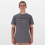 Salomon Mens Hinghellar Short Sleeves T-Shirts In Castle Rock