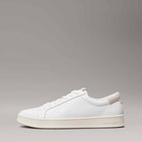 Calvin Klein Mens Low Top Lace Up Shoes In White