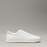 Calvin Klein Mens Low Top Lace Up Shoes In White