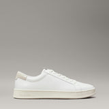 Calvin Klein Mens Low Top Lace Up Shoes In White