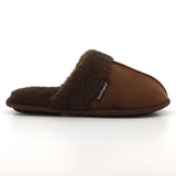 Hush Puppies Ladies Lunara Slippers Dark Brown