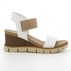 Hush Puppies Ladies Freja White Leather Sandals