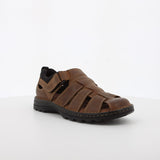 Hush Puppies Mens Big Boy Panama Leather Shoes In Brown