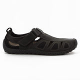 Hush Puppies Mens Nebula Leather Sandals In Black