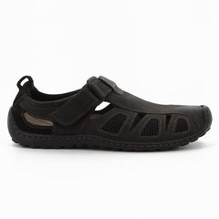 Hush Puppies Mens Nebula Leather Sandals In Black