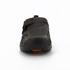 Hush Puppies Mens Nebula Leather Sandals In Black