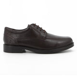 Hush Puppies Mens Pisces Lace Up Crust Leather Shoes In Brown