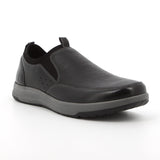 Hush Puppies Mens Brayden Black Leather Shoes