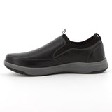 Hush Puppies Mens Brayden Black Leather Shoes