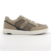 Hush Puppies Mens Jeremy Beige Canvas Shoes