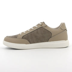 Hush Puppies Mens Jeremy Beige Canvas Shoes