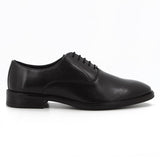 Hush Puppies Mens Willie Leather Shoes Black