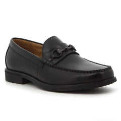 Hush Puppies Mens Black Renato Cow Leather Shoe