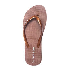 Holster Ladies Holiday Sandals In Bronze