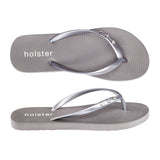 Holster Womens Holiday Sandals In Silver