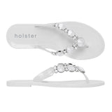 Holster Ladies Embellish Sandals In White