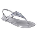 Holster Womens Zoey Sandals In Silver