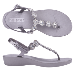Holster Ladies Gorgeous Wedges In Pewter
