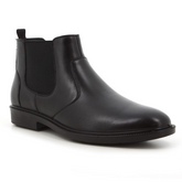 Hush Puppies Mens Isadore Leather Boots In Black