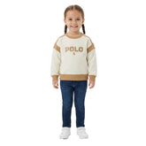 Polo Girls Hailey Printed Sweater Off White