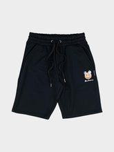 Ben Sherman Mens Happy Bear Fleece Shorts in Black