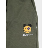 Ben Sherman Mens Happy Bear Fleece Shorts In Tundra
