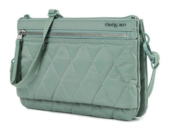 Hedgren Inner City Cossover Rfid 3Cmpt Quilted Sage