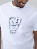 Ben Sherman Mens Hidden Ace T-Shirt In White